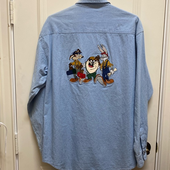 Other - Looney Tunes Denim button down shirt M
